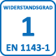 Widerstandsgrad 1 EN 1143-1