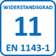 Widerstandsgrad 11 nach EN 1143-1